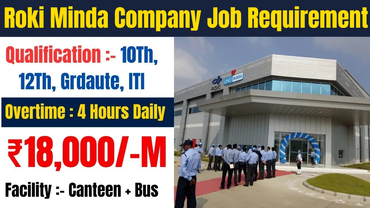 Roki Minda Job Vacancy in Bawal Haryana