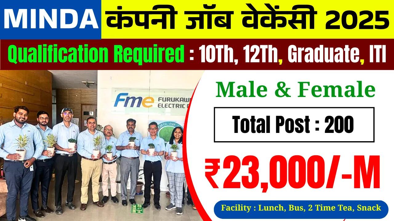 Minda Furukawa Company Job Vacancy 2025