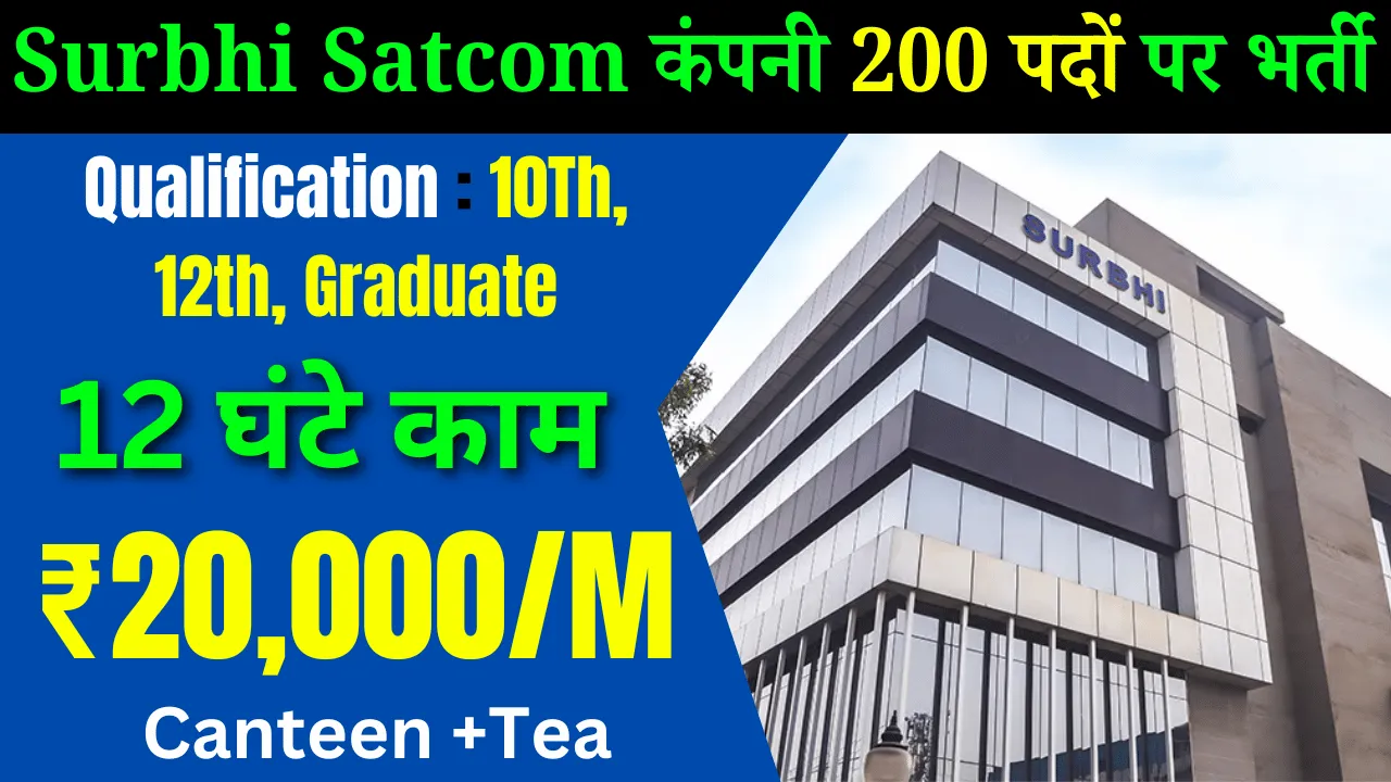 Surbhi Satcom Company Job in Noida
