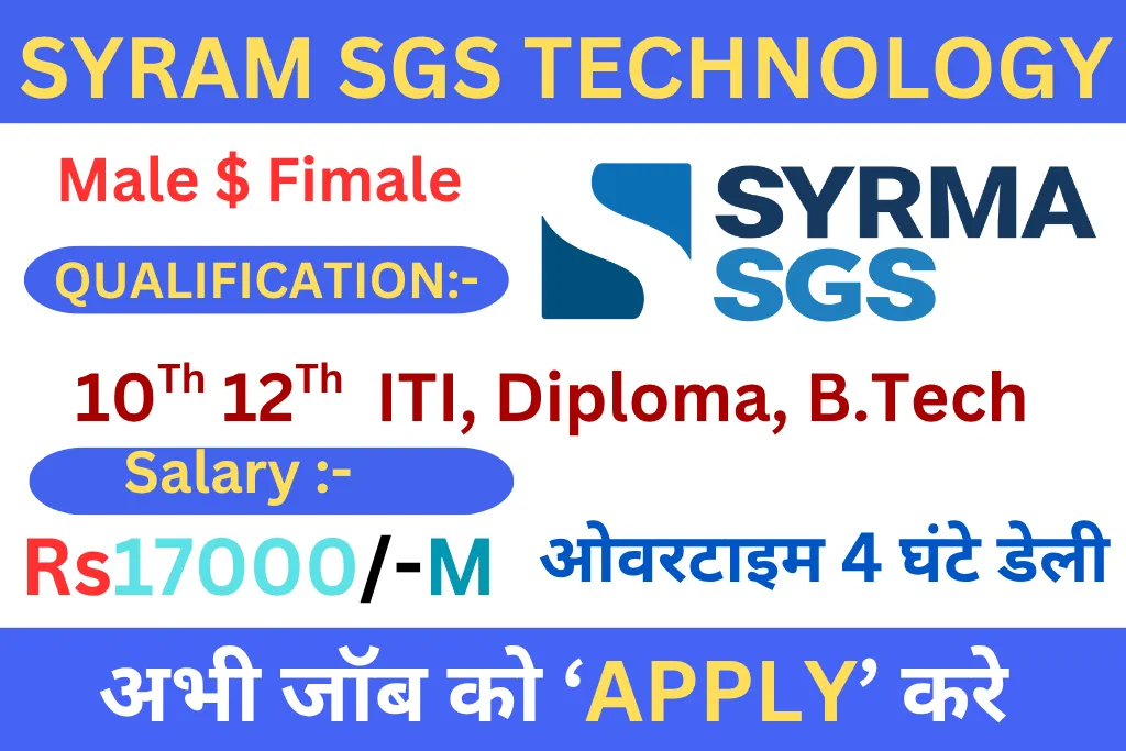 Syram SGS Technology Company Jobh VacaNCY