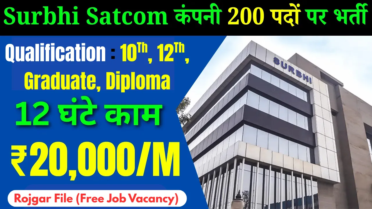 Surbhi Satcom Pvt Ltd Job Vacancy 2025