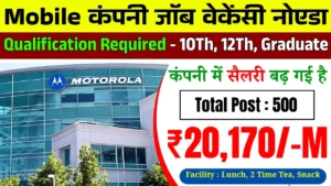 Mobile Company Job Vacancy Noida 2025