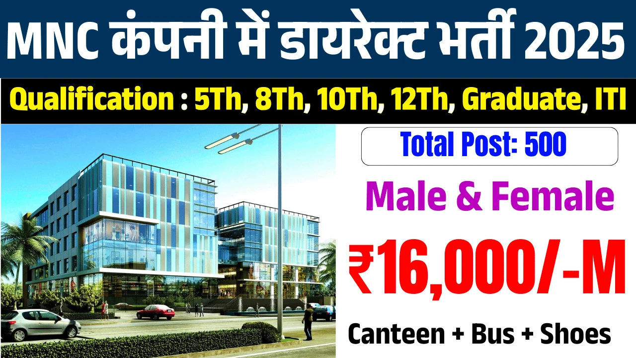 MNC Company Job Requiremnt in Panjab