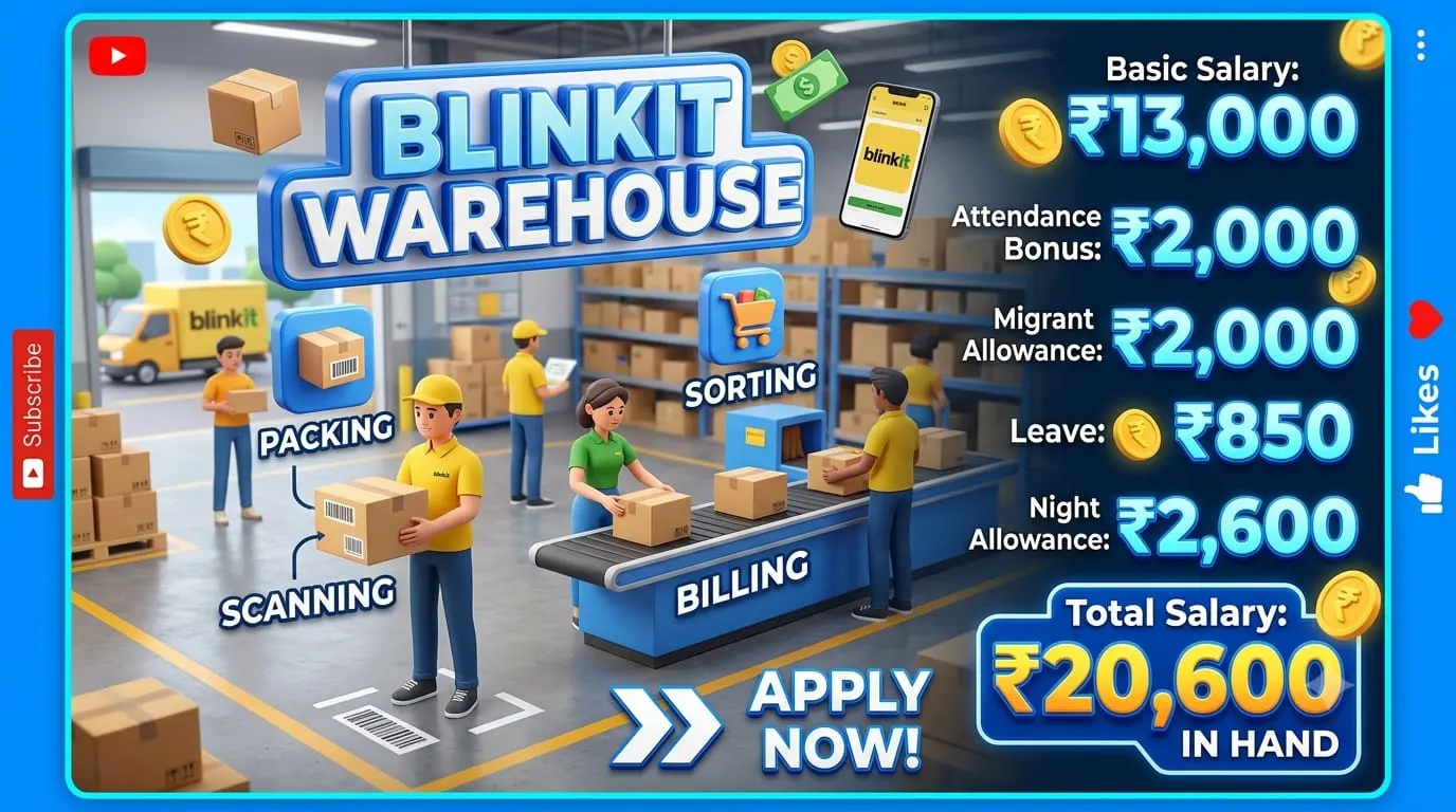 Blinkit Packing Job Vacancy in Ahmedabad