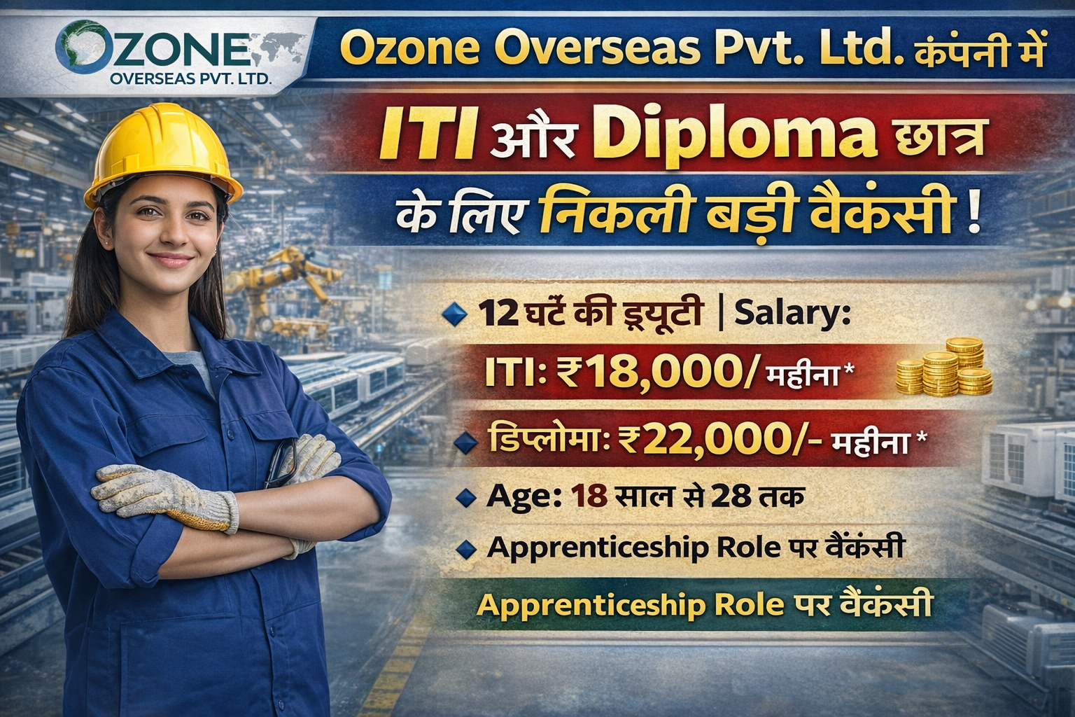 Ozone Overseas Job Requirement 2026